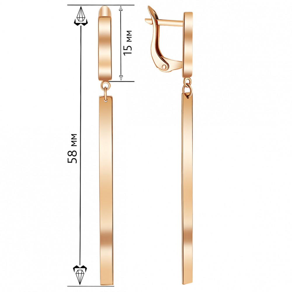 Золотые серьги. Артикул 470188  - Фото 2