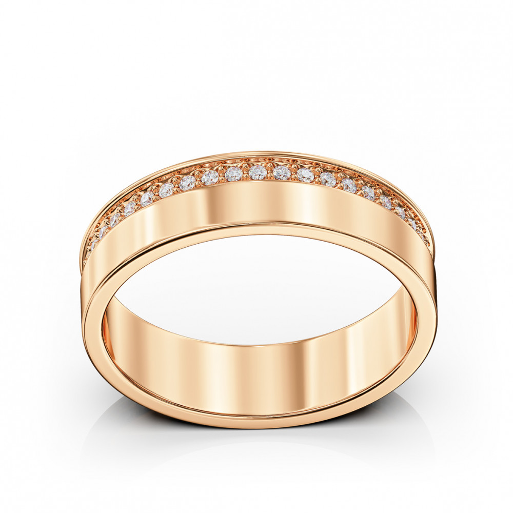 Золотое кольцо с фианитами. Артикул 380752  размер 16.5 - Фото 2