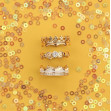 Золотое кольцо-корона с фианитами и эмалью. Артикул 330091Е  размер 18 - Фото 4