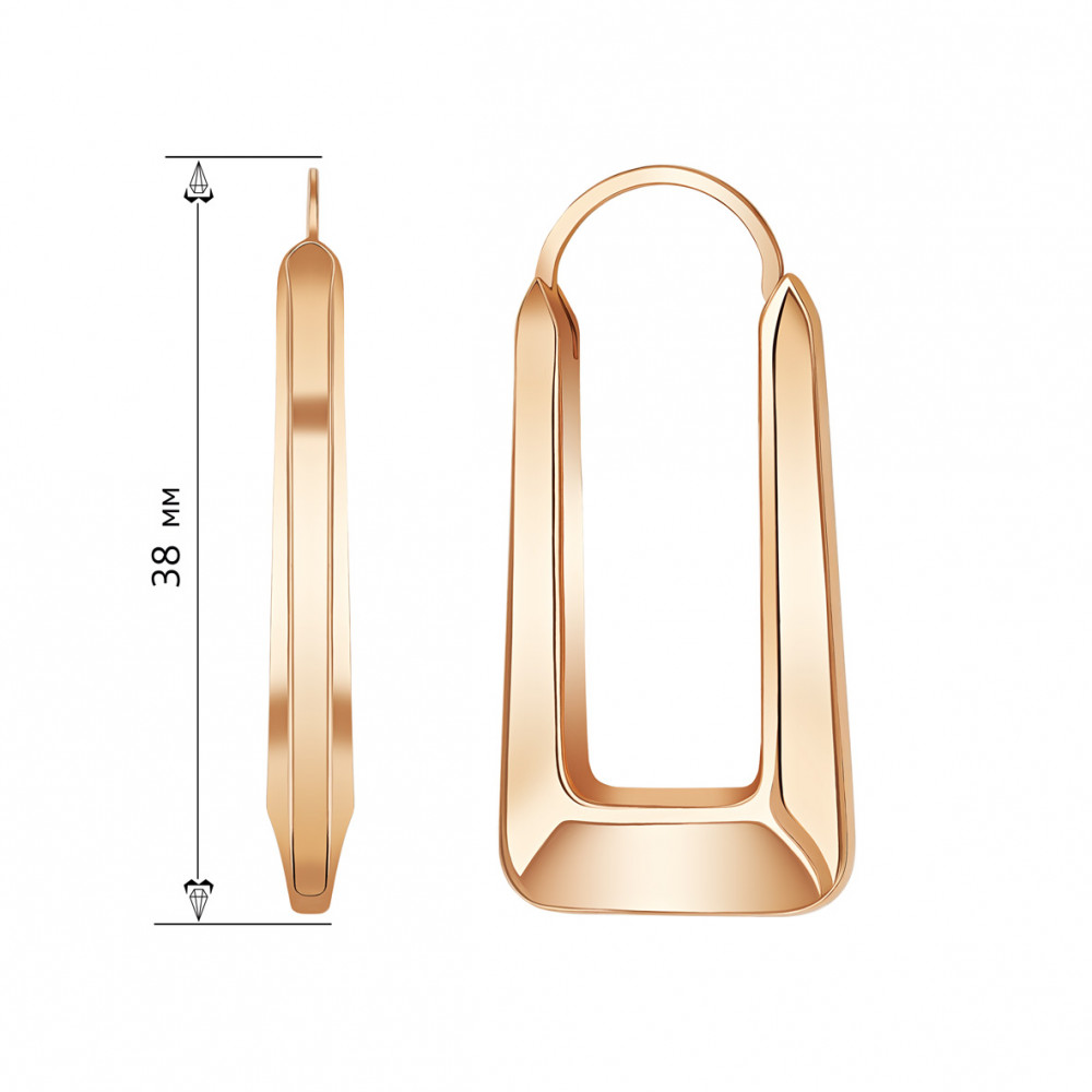 Gold earrings. Article 470829  - Photo 2