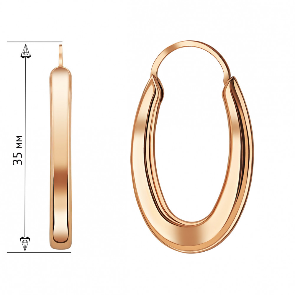 Gold earrings. Article 470831  - Photo 2