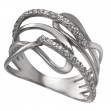 Серебряное кольцо с фианитами. Артикул 380216С  размер 17 - Фото 2