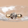 Золотое кольцо с фианитом. Артикул 330992  размер 19.5 - Фото 2