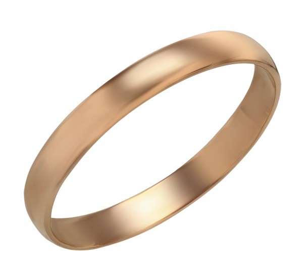 Золотое обручальное кольцо классическое. Артикул 340006 - Фото  1