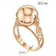 Golden ring. Article 310260  size 21 - Photo 2