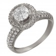 Серебряное кольцо с фианитами. Артикул 330972С  размер 19 - Фото 2