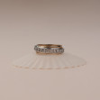 Золотое кольцо с фианитами. Артикул 350006  размер 19 - Фото 2