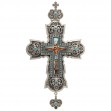 Наперсный крест (без цепи) с фианитами и эмалью. Артикул 270018А  - Фото 2