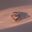 Серебряное кольцо с фианитами. Артикул 380154С  размер 17 - Фото 3