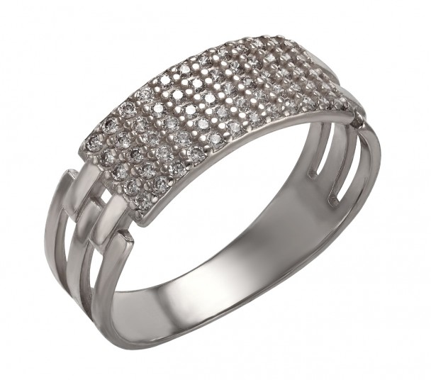 Серебряное кольцо с фианитами. Артикул 380088С  размер 16 - Фото 1
