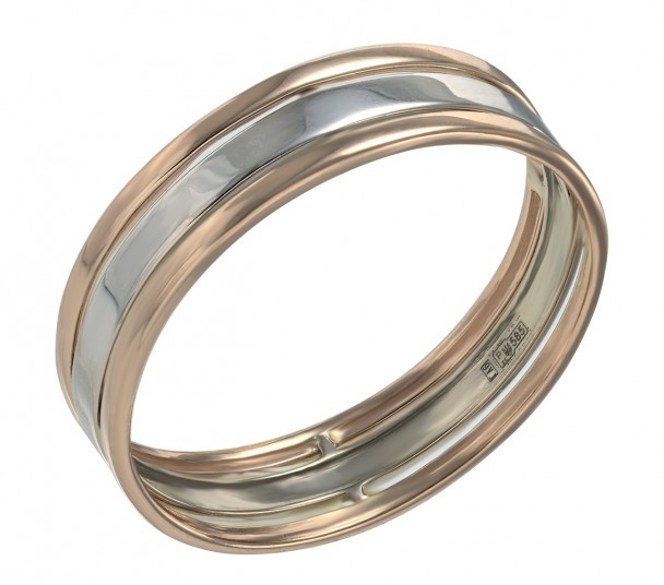 Обручальные кольца из комбинированного золота - Фото  1