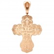 Золотой крестик с эмалью. Артикул 270115Е  - Фото 3