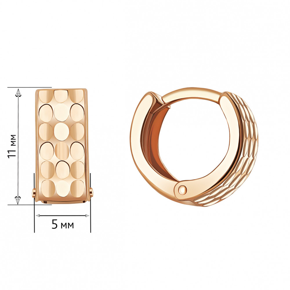 Золоті сережки. Артикул 470333  - Фото 2