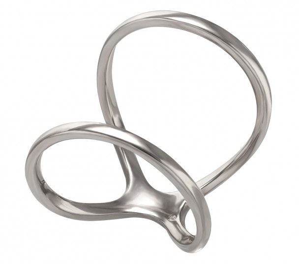 Серебряное обручальное кольцо классическое. Артикул 340005С - Фото  1