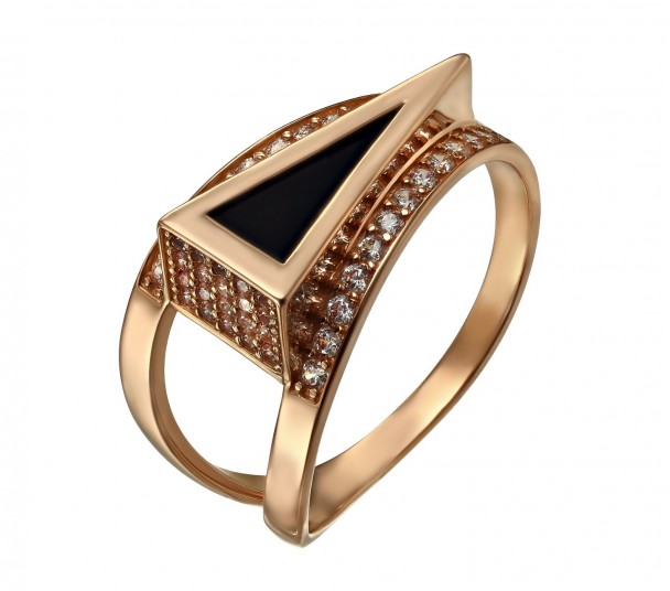 Золотое кольцо с опалами и нанокристаллами. Артикул 3723740 - Фото  1