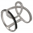 Серебряное кольцо с фианитами. Артикул 380351С  размер 18 - Фото 2