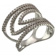 Серебряное кольцо с фианитами. Артикул 380357С  размер 19 - Фото 2