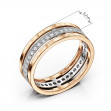 Gold ring with cubic zirkonia. Article 330058  size 16 - Photo 3