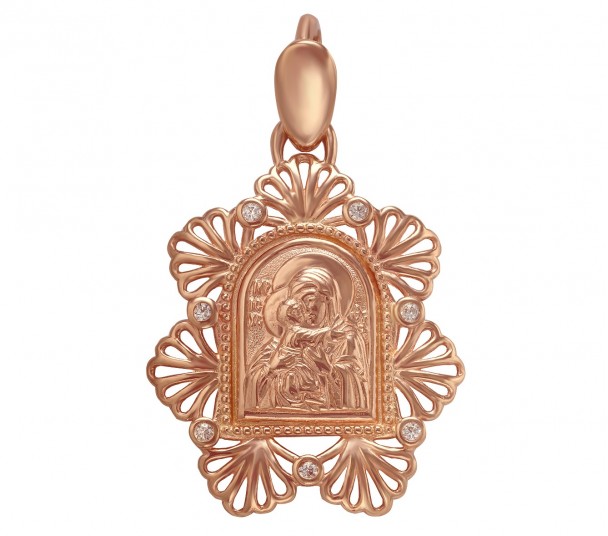 Золотая ладанка Святой Николай Чудотворец. Артикул 150365 - Фото  1