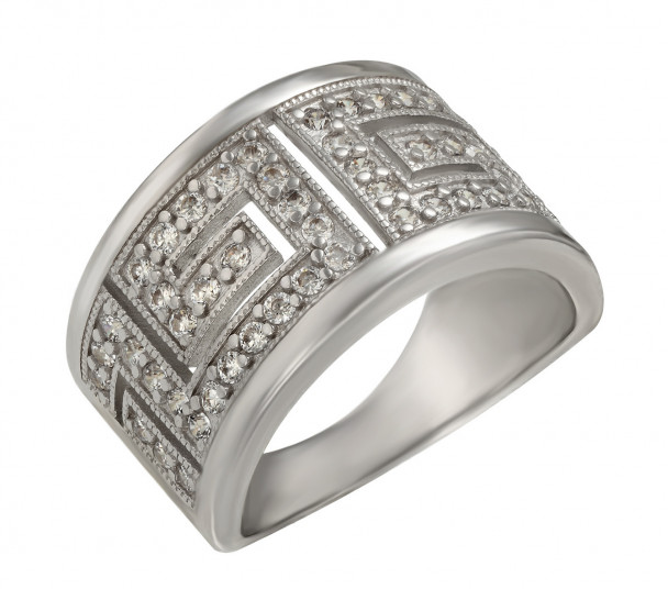 Серебряное кольцо с фианитами. Артикул 380124С  размер 16 - Фото 1