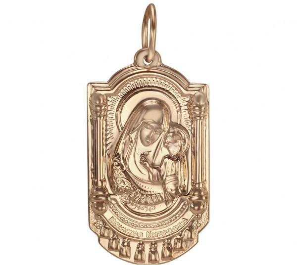 Золотая ладанка Святой Великомученик Георгий Победоносец. Артикул 100503 - Фото  1