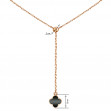 Gold necklace with enamel. Article 860356Е  size 450 - Photo 3