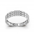 Gold ring with cubic zirkonia. Article 380405V  size 16 - Photo 2