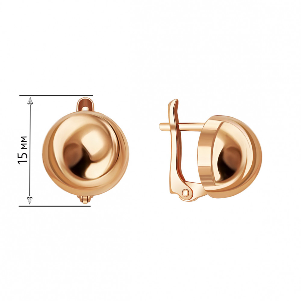 Золоті сережки. Артикул 470183  - Фото 2