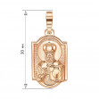 Gold amulet Saint Nicholas the Wonderworker. Article 110622  - Photo 3