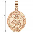 Gold amulet Mother of God Unfading Bloom. Article 100610  - Photo 2