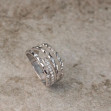Серебряное кольцо с фианитами. Артикул 350068С  размер 19 - Фото 2