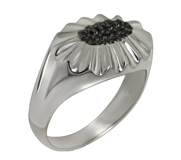 Серебряное кольцо с фианитами. Артикул 320801С  размер 17 - Фото 1