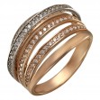 Золотое кольцо с фианитами. Артикул 350010  размер 19.5 - Фото 2