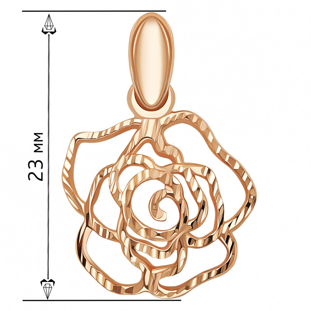 Золотая подвеска. Артикул 130276  - Фото 2