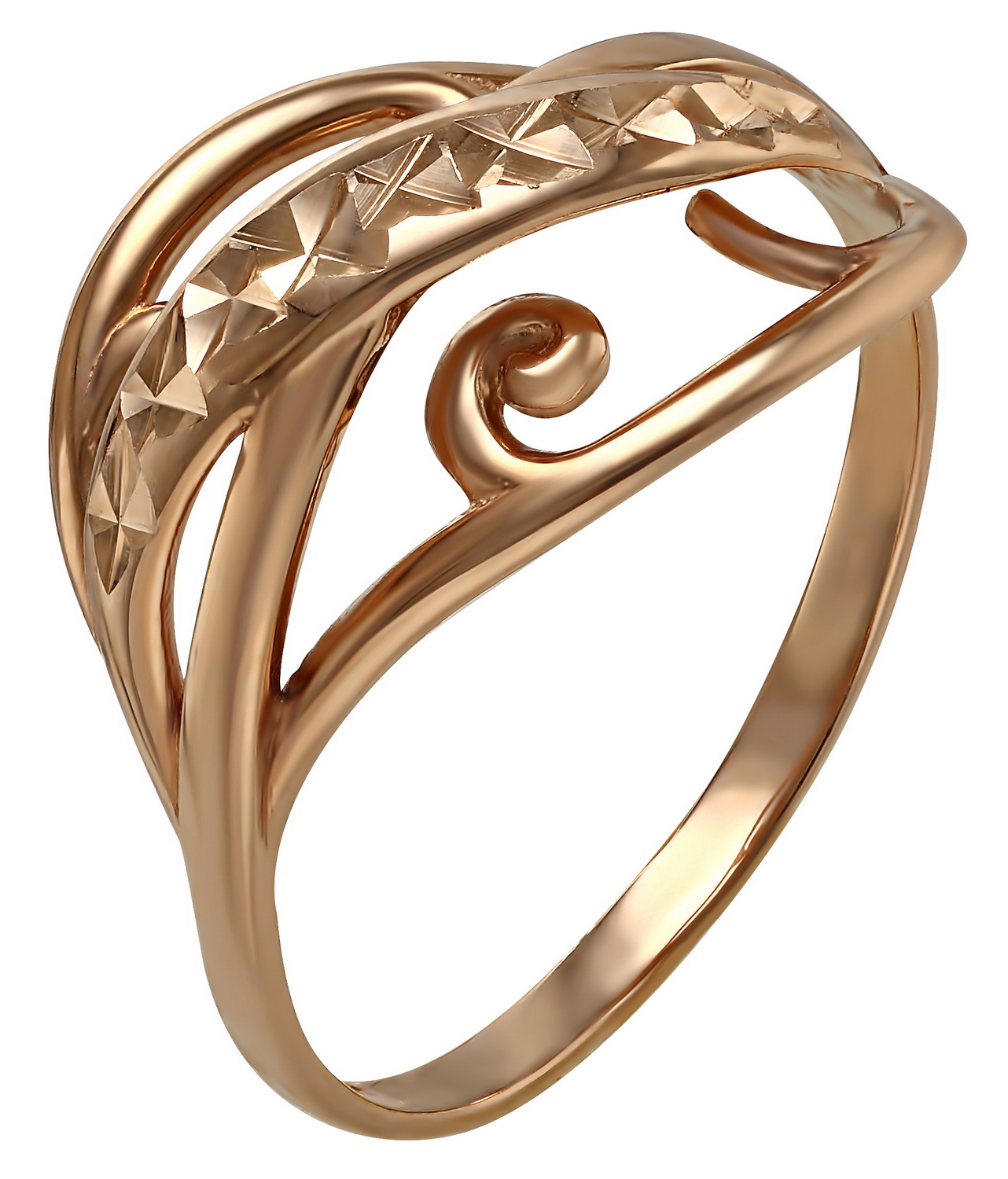 Кольцо арт,51720 золото. Золотое кольцо с алмазной гранью. Золотое кольцо без вставок. Кольцо каблучка золотое.