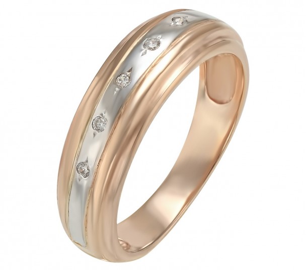 Золотое кольцо с фианитами. Артикул 330985  размер 16 - Фото 1