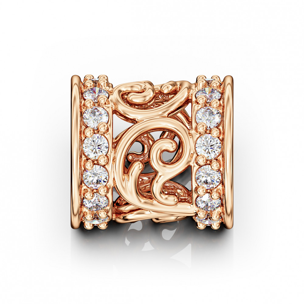 Золотая подвеска с фианитами. Артикул 150397  - Фото 2