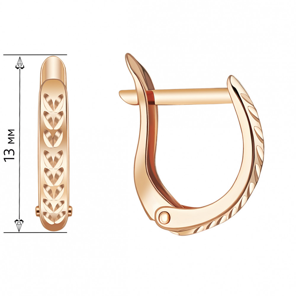 Золотые серьги. Артикул 470488  - Фото 2