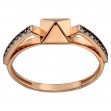 Золотое кольцо с фианитами. Артикул 380510  размер 18 - Фото 2