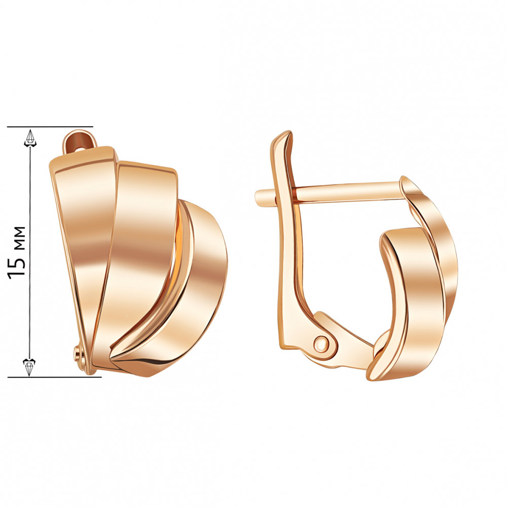 Золотые серьги 