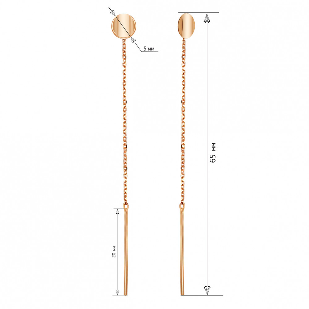 Gold broach earrings. Article 580044  - Photo 2