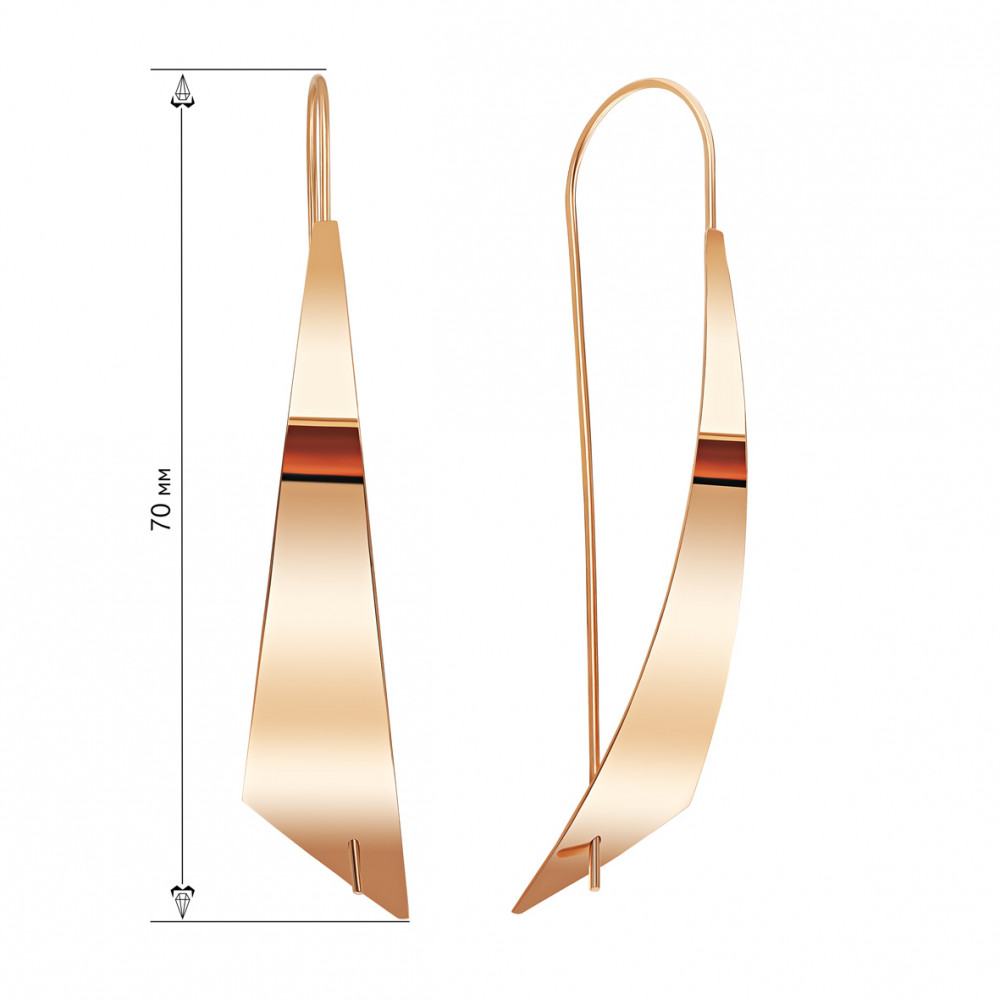 Gold earrings. Article 470069  - Photo 2