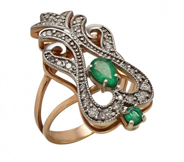 Женские золотые кольца с бриллиантами - Фото  13
