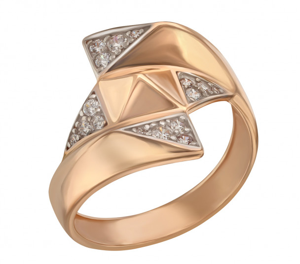 Золотое кольцо с александритом и фианитами. Артикул 3727769 - Фото  1