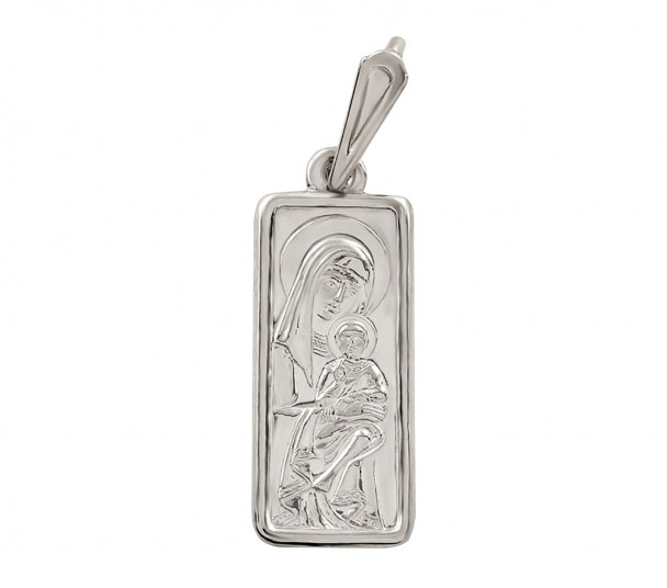 Серебряная ладанка Святая великомученица Варвара. Артикул 100582С - Фото  1