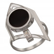 Серебряное кольцо с агатом / бирюзой и фианитом. Артикул 369622С  размер 16 - Фото 2