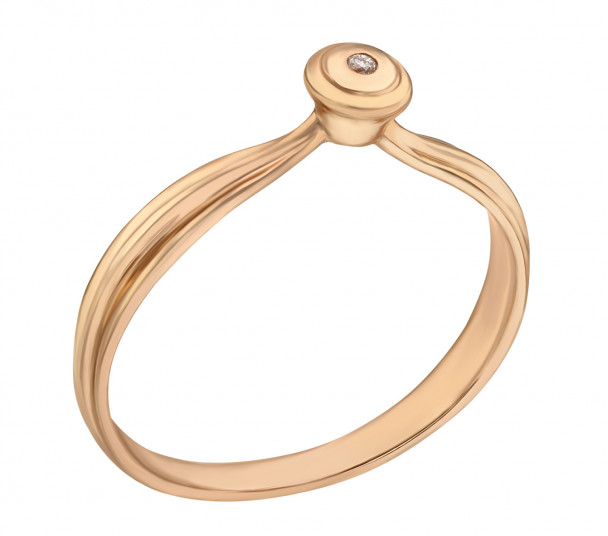 Женские золотые кольца с бриллиантами - Фото  21