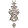 Наперсный крест с фианитами и эмалью.  Артикул 270102С  - Фото 2
