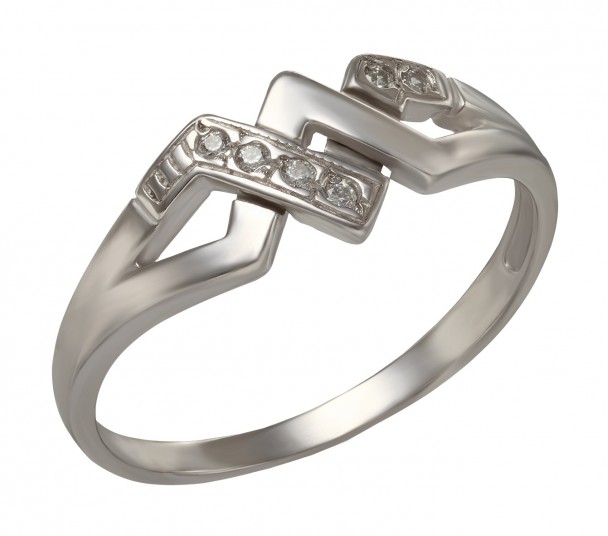 Серебряное кольцо с фианитами. Артикул 330063С  размер 19 - Фото 1