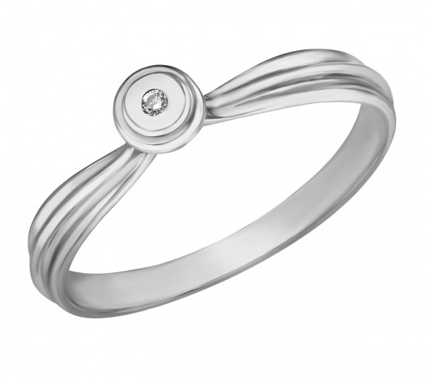 Женские кольца с бриллиантом - Фото  26
